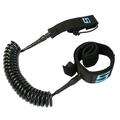 Surfstow Sup Leash Coiled Ankle, Black - 10 ft. 50122